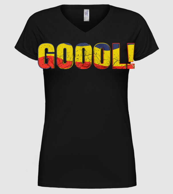 GOOOL model negru pe tricou