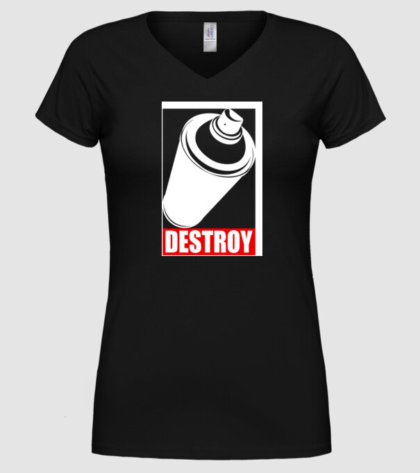 Graffiti model negru pe tricou