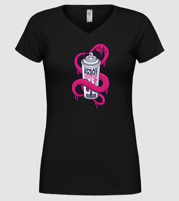 Graffiti model negru pe tricou