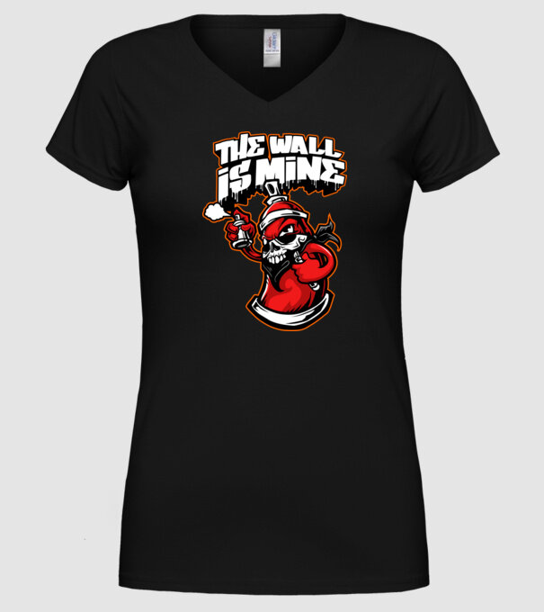 Graffiti model negru pe tricou