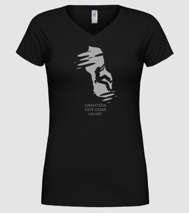gravitația este doar un mit model negru pe tricou