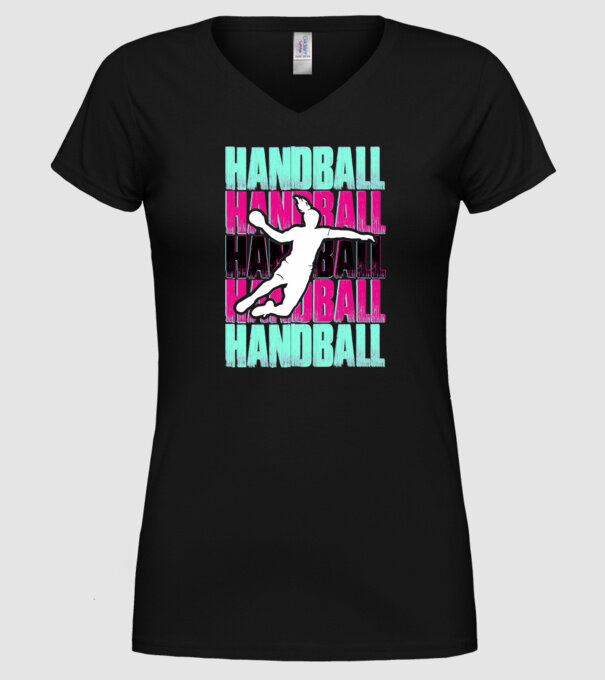 handball model negru pe tricou