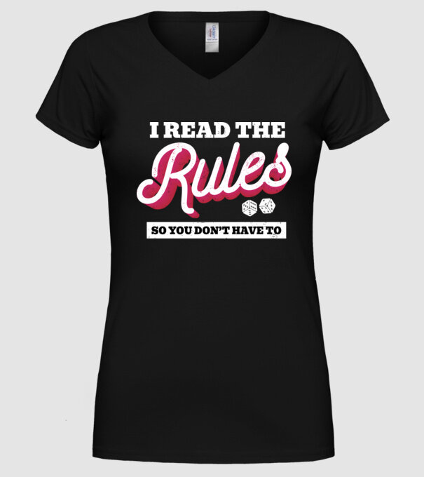 I read the rules s you don't have to simple model negru pe tricou