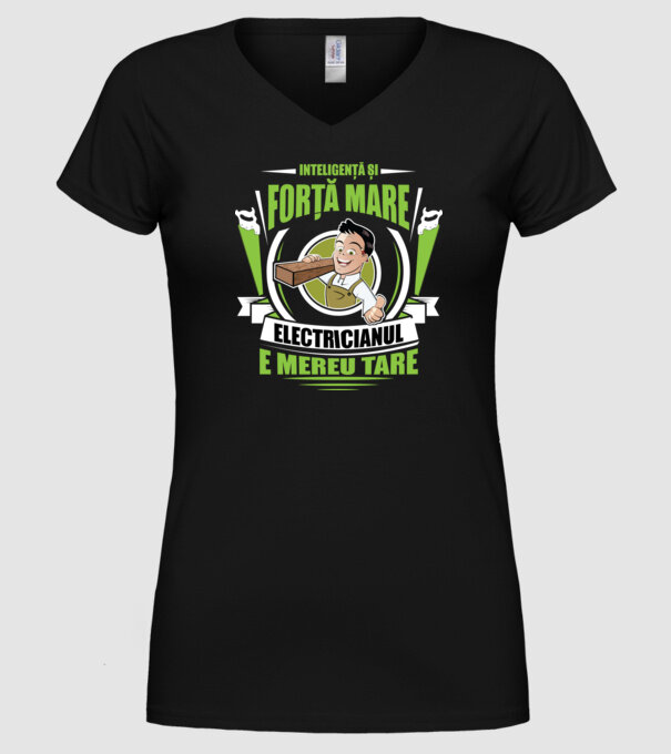 Inteligență și forță mare, tâmplarul e mereu tare model negru pe tricou