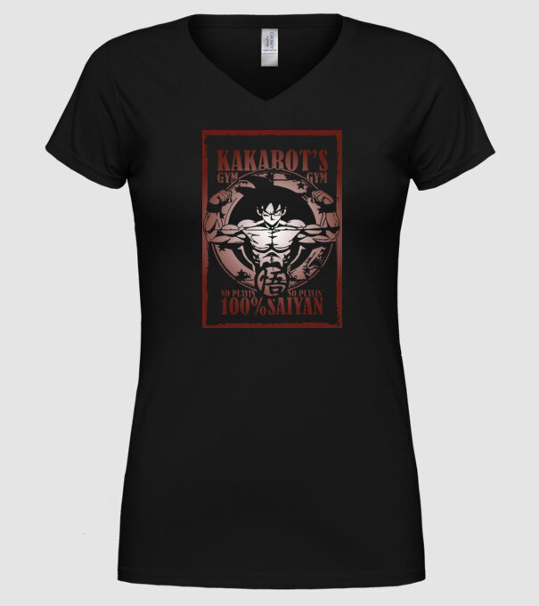 kakarots gym dragonball model negru pe tricou