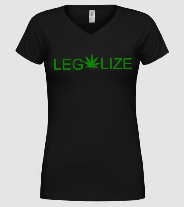 Legalize model negru pe tricou