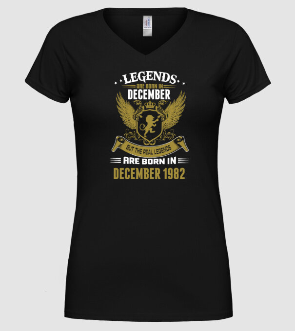 Legends born model negru pe tricou