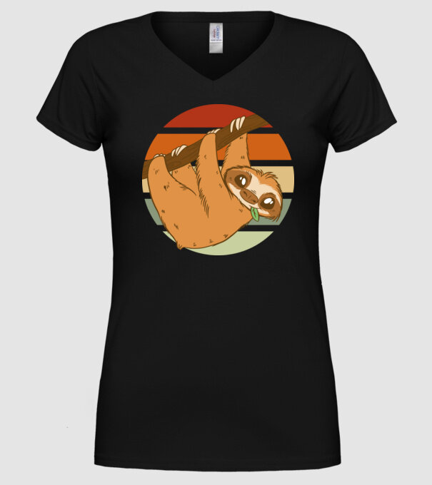 Leneș model negru pe tricou