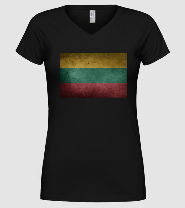 LITHUANIA model negru pe tricou
