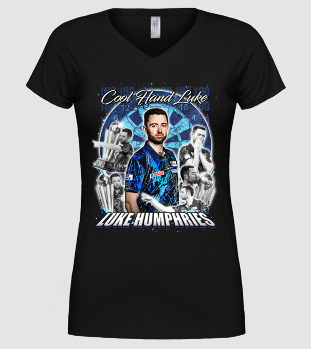 Luke Humphries Cool hand Luke model negru pe tricou