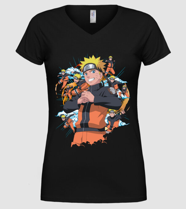 NARUTO model negru pe tricou
