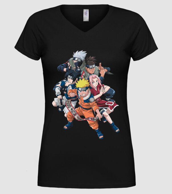 NARUTO model negru pe tricou