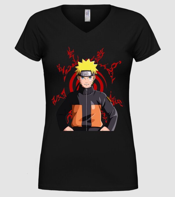 NARUTO model negru pe tricou