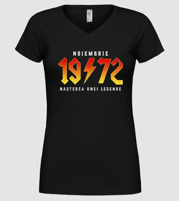 Noiembrie - 1972 - nașterea unei legende model negru pe tricou