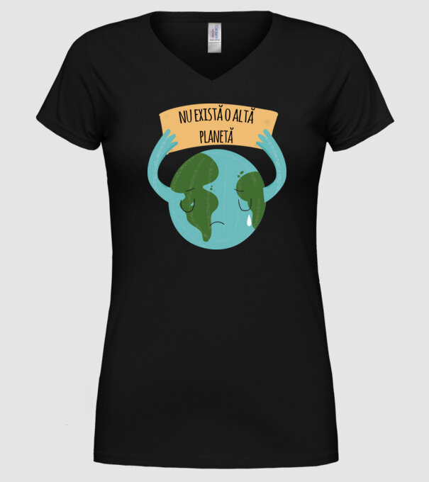 nu există o altă planetă model negru pe tricou