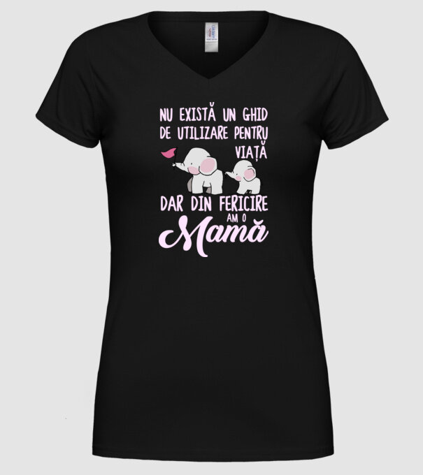 Nu există un ghid de utilizare pentru viață, dar din fericire am o mamă model negru pe tricou