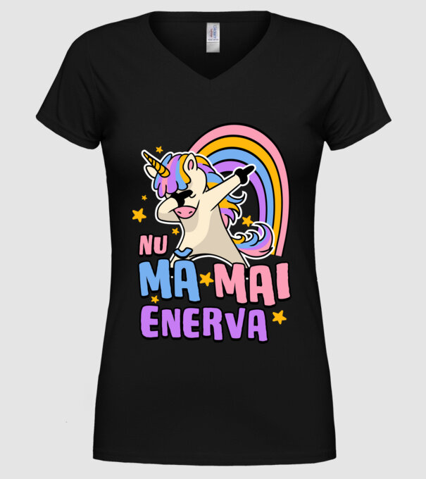 Nu mă mai enerva model negru pe tricou