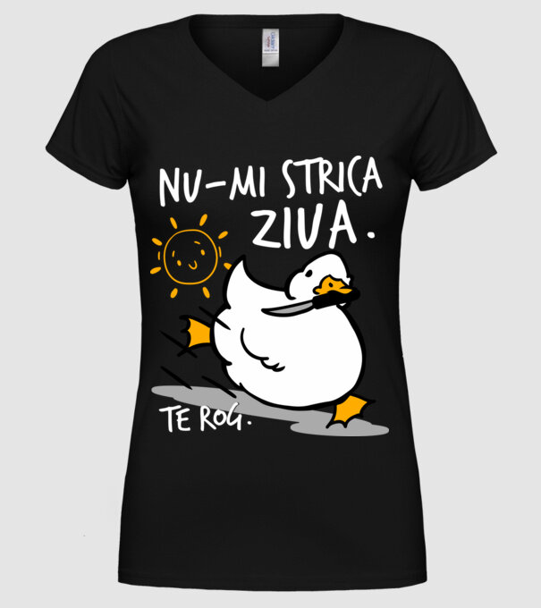 Nu-mi strica ziua. model negru pe tricou