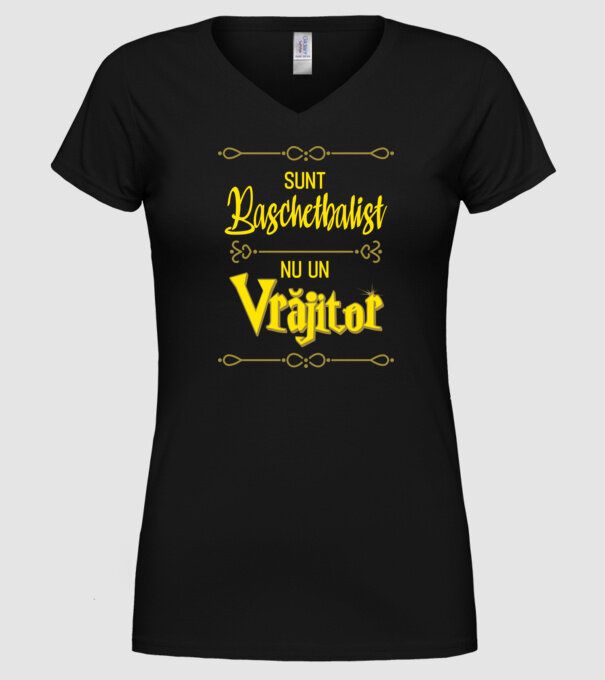 sunt baschetbalist, nu un vrăjitor model negru pe tricou