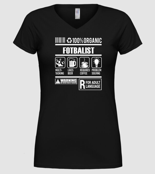 FOTBALIST model negru pe tricou