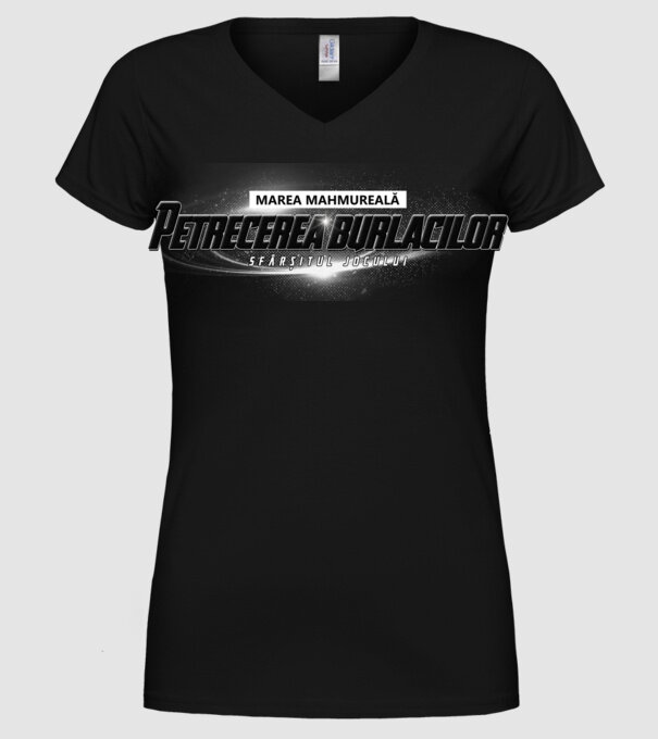 Petrecere de burlac Sfârșitul jocului model negru pe tricou