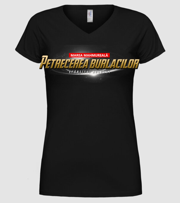Petrecere de burlac Sfârșitul jocului model negru pe tricou