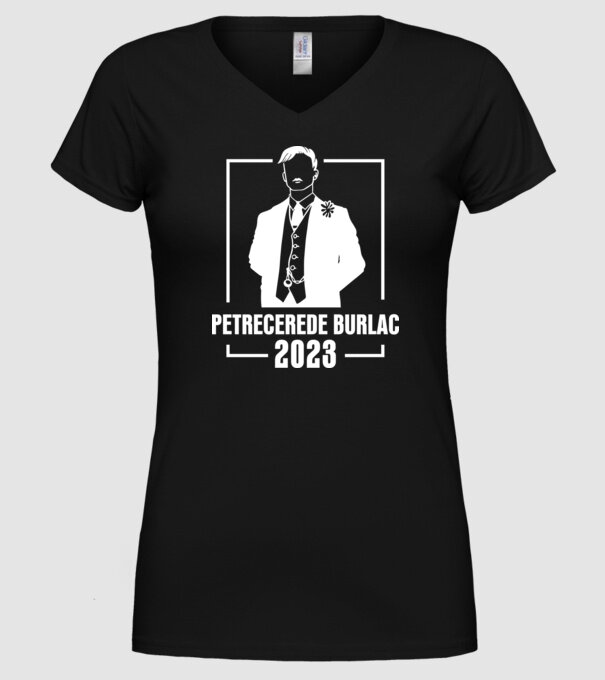 Petrecere de burlac model negru pe tricou