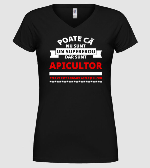 Poate că nu sunt un supererou, dar sunt APICULTOR, ceea ce este aproape același lucru model negru pe tricou
