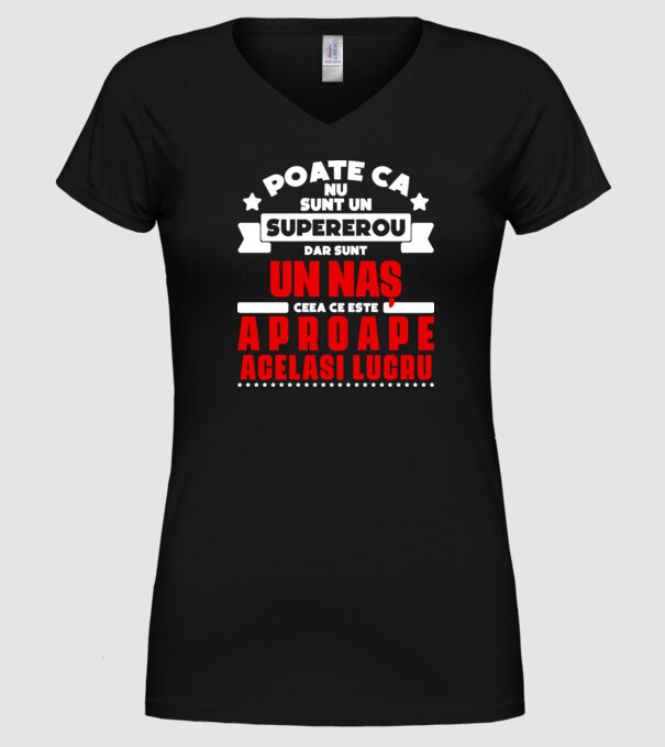 poate că nu sunt un supererou, dar sunt un naș, ceea ce este aproape același lucru model negru pe tricou