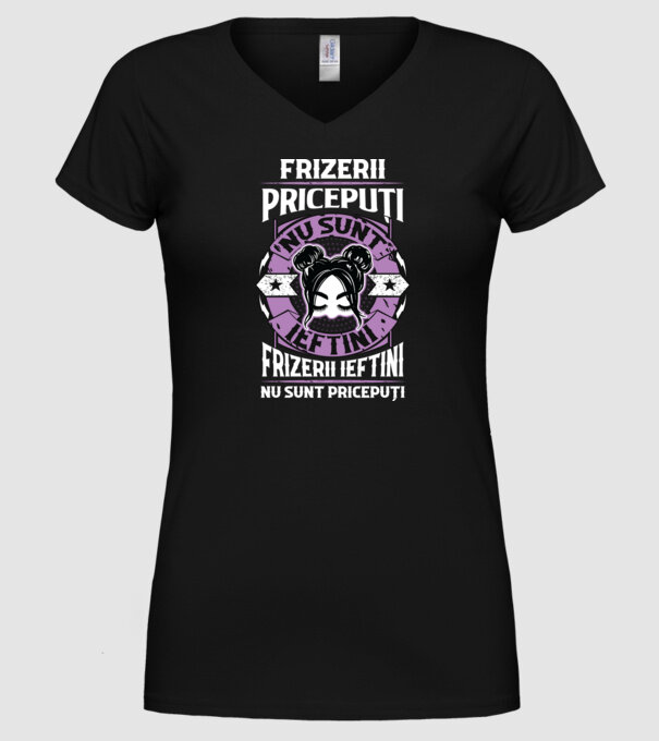 frizerii pricepuți nu sunt ieftini, frizerii ieftini nu sunt pricepuți model negru pe tricou