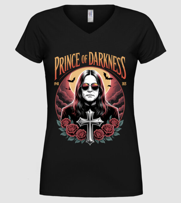 Prince of Darkness model negru pe tricou