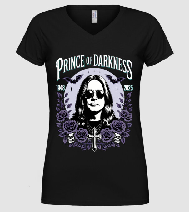 Prince of Darkness model negru pe tricou