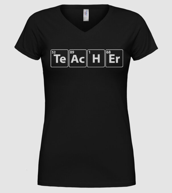 Profesor de chimie model negru pe tricou