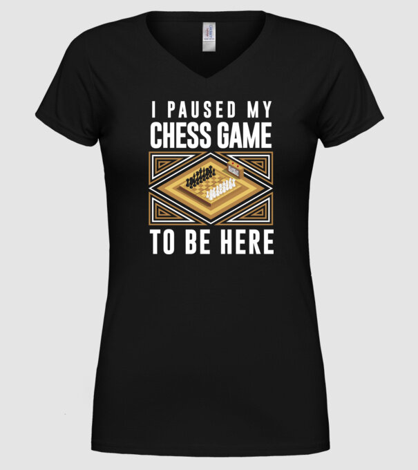 Pused my chess game model negru pe tricou