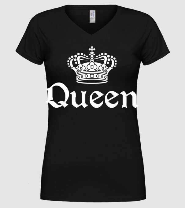Queen model negru pe tricou