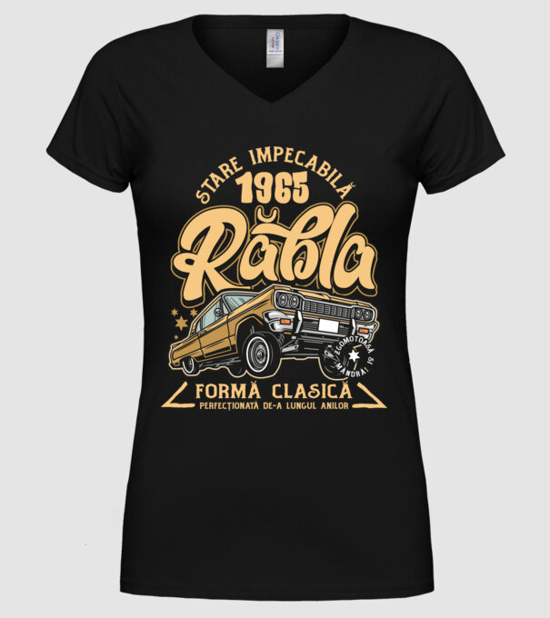 Rablă 1965 model negru pe tricou