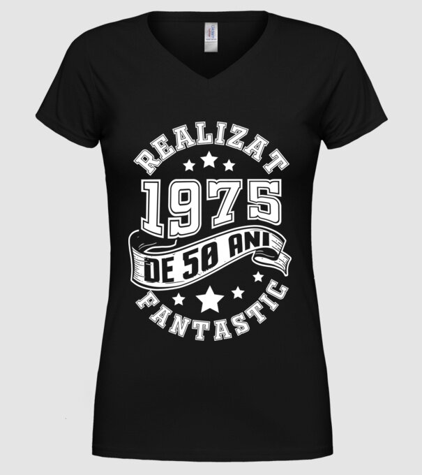 Realizat de fantastic - 1975 model negru pe tricou