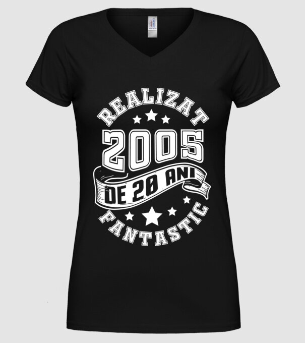 Realizat de fantastic - 2005 model negru pe tricou