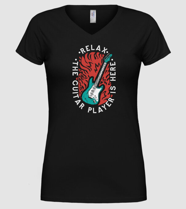 Relax model negru pe tricou