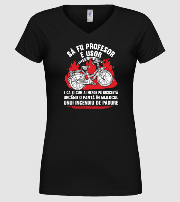 Să fii profesor e ușor model negru pe tricou