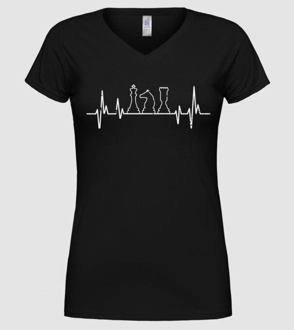 Șah model negru pe tricou