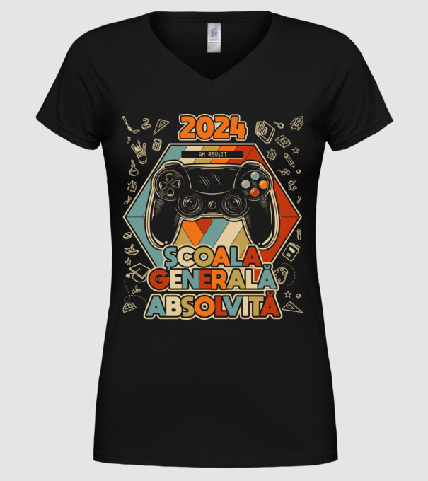 școala generală școala generală model negru pe tricou