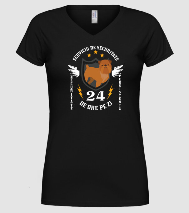 serviciu de securitate - securitate - persistență - 24 de ore pe zi model negru pe tricou