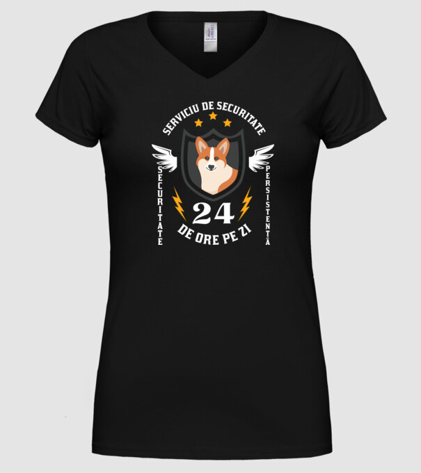 serviciu de securitate - securitate - persistență - 24 de ore pe zi model negru pe tricou