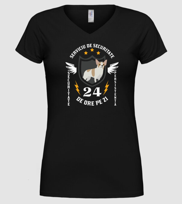 serviciu de securitate - securitate - persistență - 24 de ore pe zi model negru pe tricou