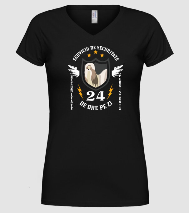 serviciu de securitate - securitate - persistență - 24 de ore pe zi model negru pe tricou
