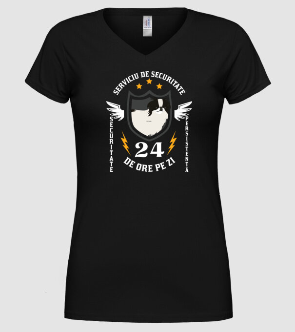 serviciu de securitate - securitate - persistență - 24 de ore pe zi model negru pe tricou