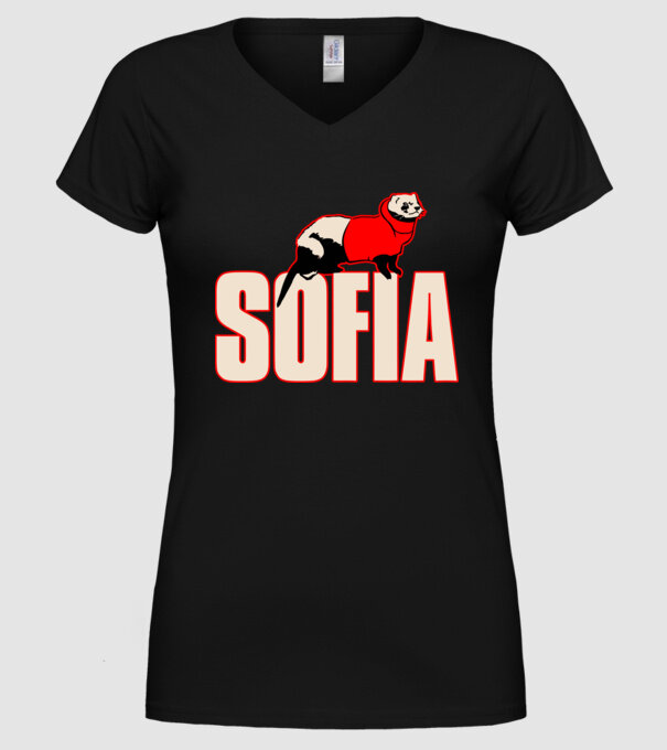 sofia la casa de papel model negru pe tricou