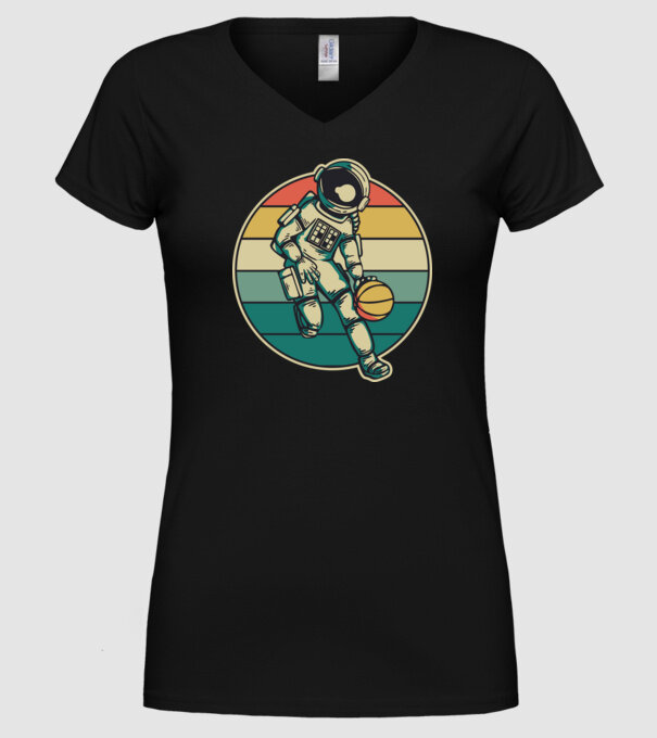 SpaceBall model negru pe tricou