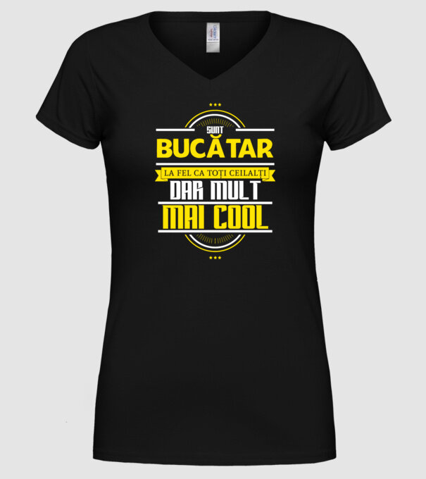 Sunt bucătar, la fel ca toți ceilalți, dar mult mai cool model negru pe tricou